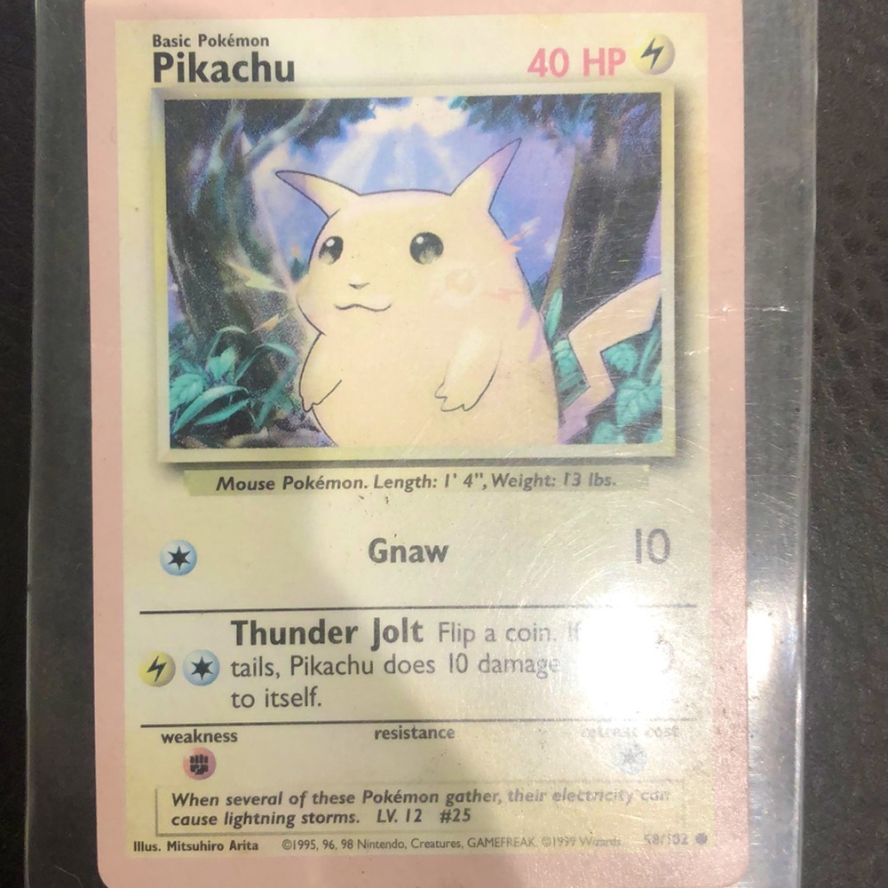 Pikachu card